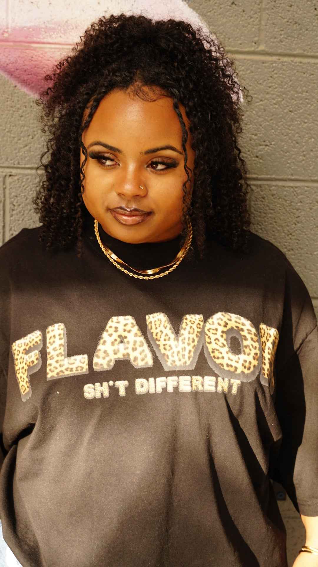 Flavor Cheetah Print Cropped Tee
